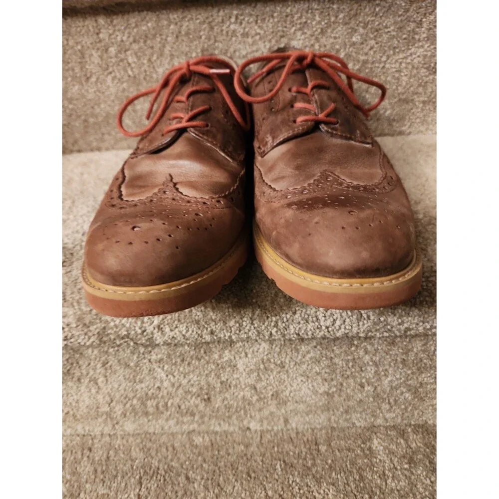 Pikolinos Men's Light Brogue Wingtip Dress Shoes in Brown Leather Size 42 US 9
